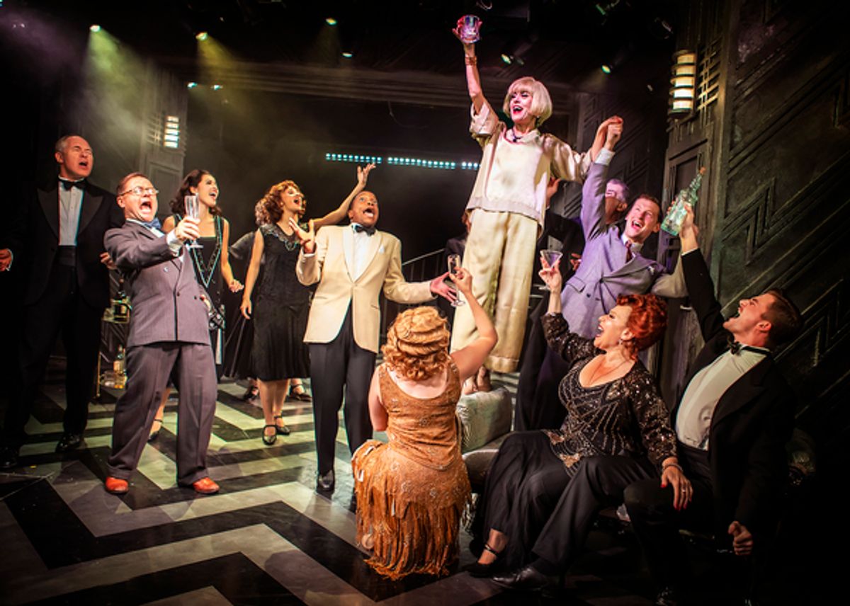 Tracie Bennett and cast at 