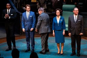 Grantham Coleman, Bryce Pinkham, Brian Cox, Barbara Garrick, Richard Thomas Photo