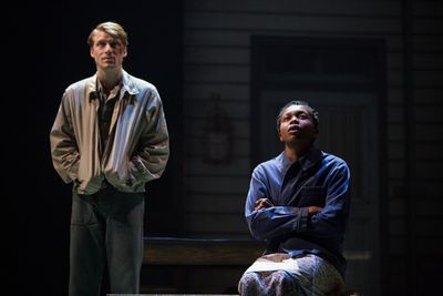 Colin Bates and Gloria Obianyo in GIRL FROM THE NORTH COUNTRY Toronto/London Company Photo