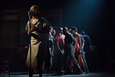 Rachel John and the cast of GIRL FROM THE NORTH COUNTRY Toronto/London Company Photo