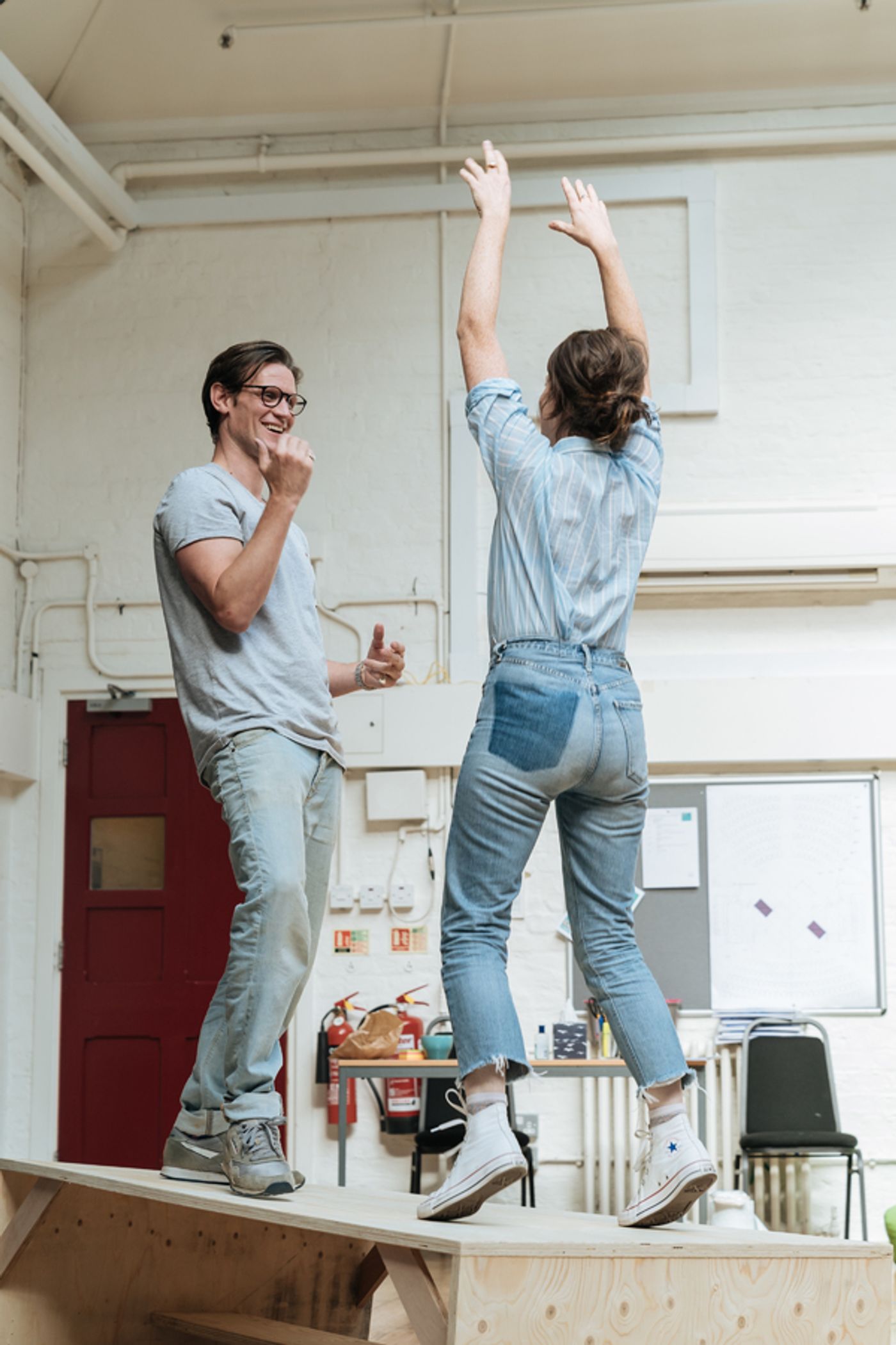 Photo Flash: Inside Rehearsal For LUNGS at the Old Vic, Starring Claire Foy and Matt Smith  Image