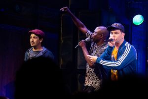 Lin-Manuel Miranda, Wayne Brady, Chris Sullivan @ BroadwayWorld Lin-Manuel Miranda, Wayne Brady, Chris Sullivan Photo