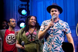 Utkarsh Ambudkar, Aneesa Folds, Anthony Veneziale @ BroadwayWorld Utkarsh Ambudkar, Aneesa Folds, Anthony Veneziale Photo