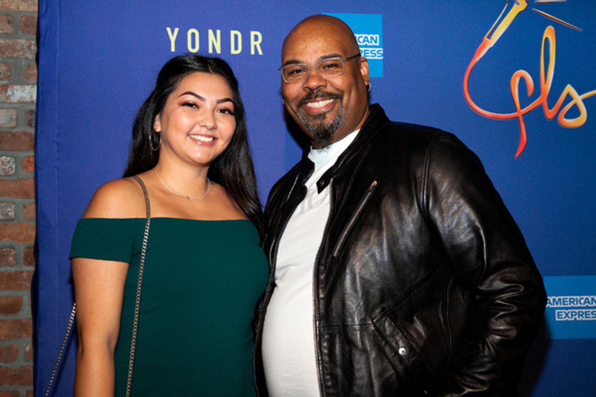 James Monroe Iglehart and guest at 