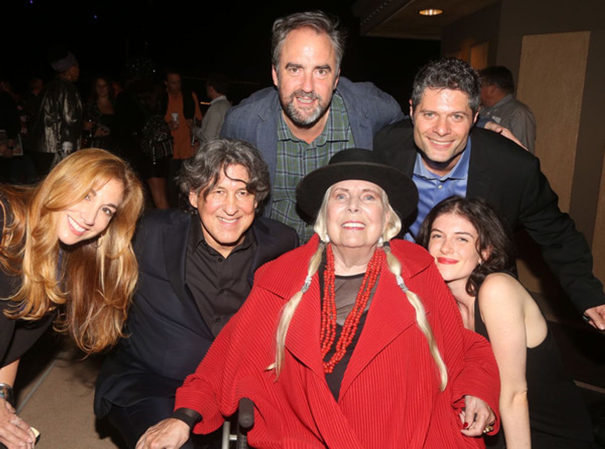 Choreographer Lorin Latarro, Book/Lyricist Cameron Crowe, Director Jeremy Herrin, Joni Mitchell, Composer Tom Kitt and Jasmine Keuter  at 