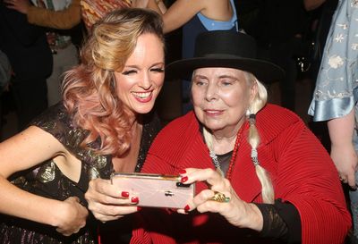 Libby Winters and Joni Mitchell  Photo