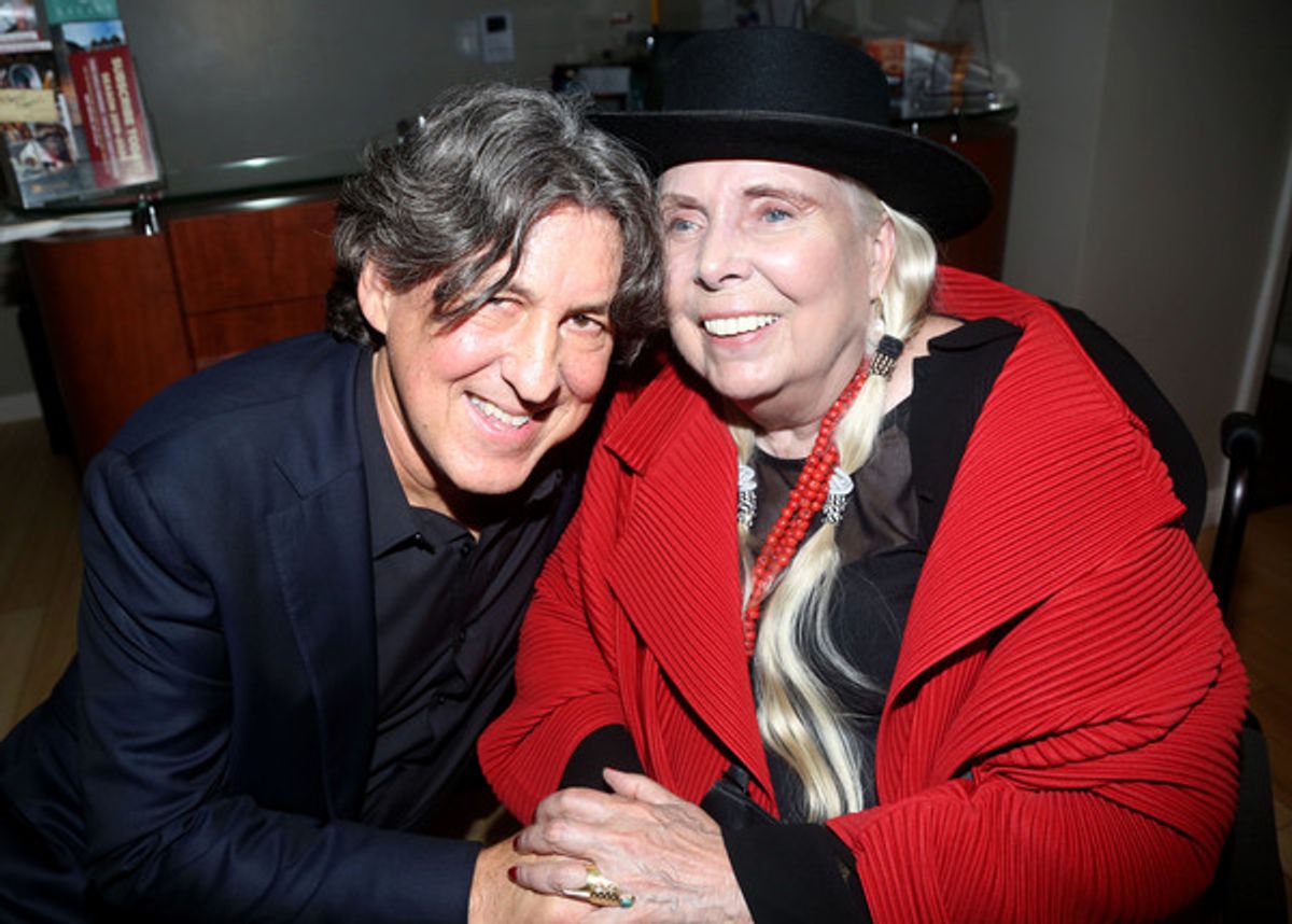 Writer/lyricist Cameron Crowe and Joni Mitchell  at 