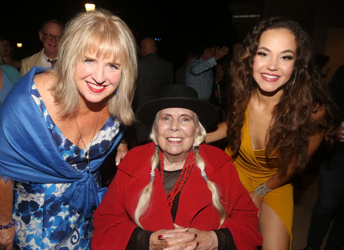 Pennie Lane Trumbull, Joni Mitchell and Solea Pfeiffer  at 