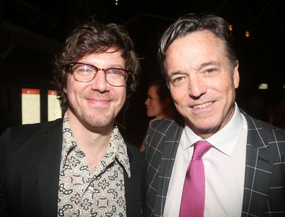 John Gallagher Jr and Set Designer Derek McLane  Photo