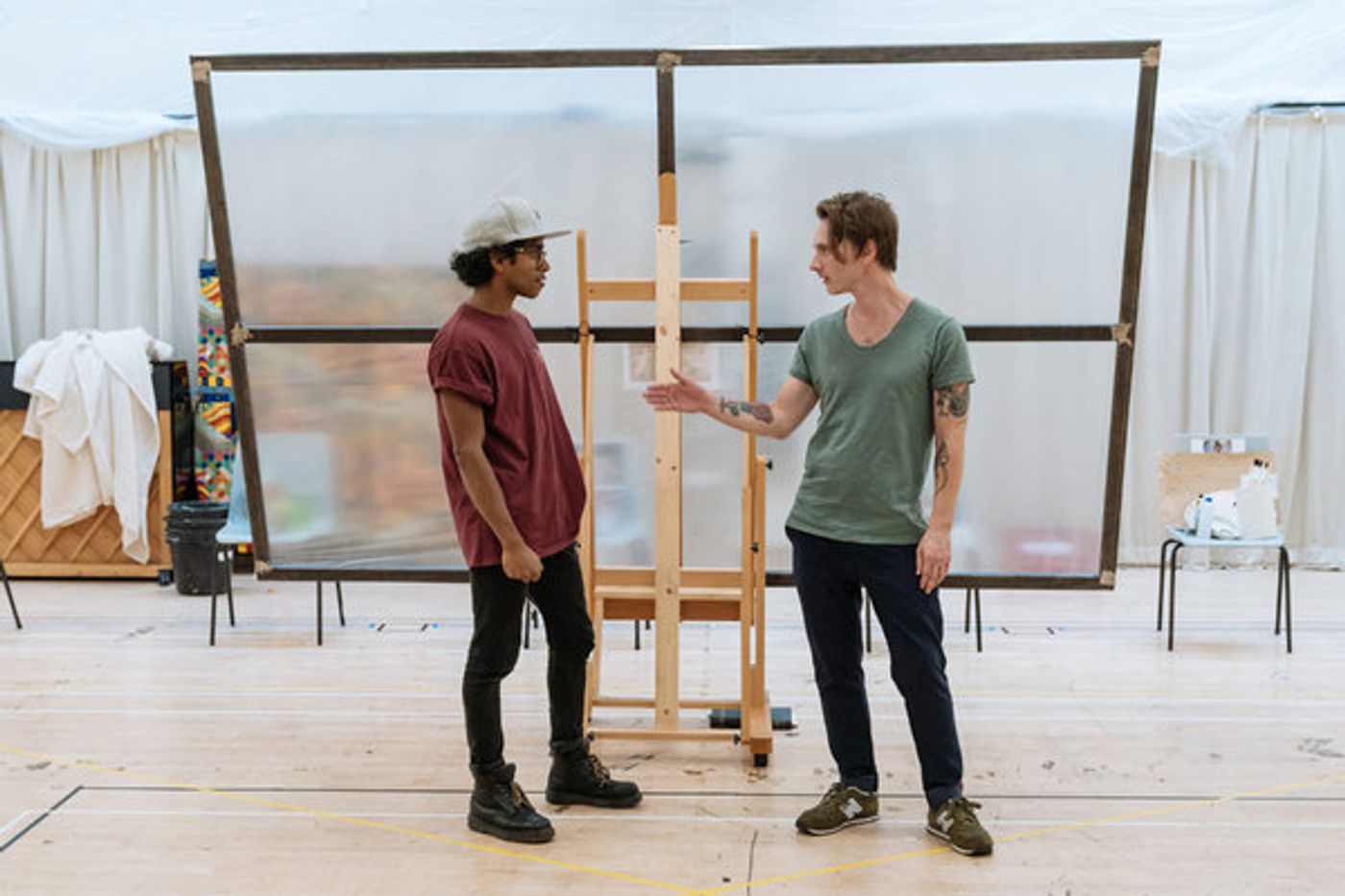 Photo Flash: Inside Rehearsal For BOTTICELLI IN THE FIRE at Hampstead Theatre  Image