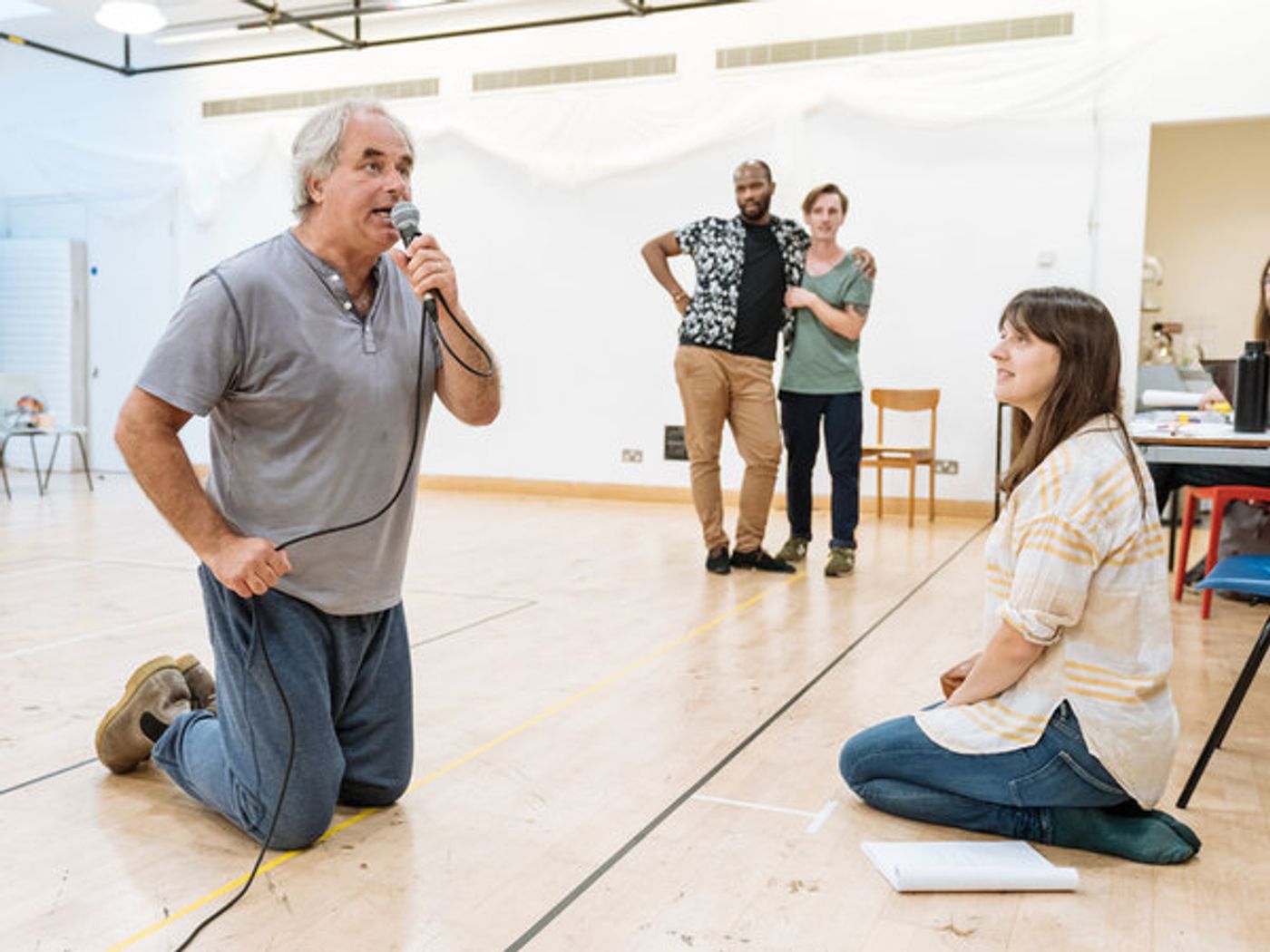 Photo Flash: Inside Rehearsal For BOTTICELLI IN THE FIRE at Hampstead Theatre  Image