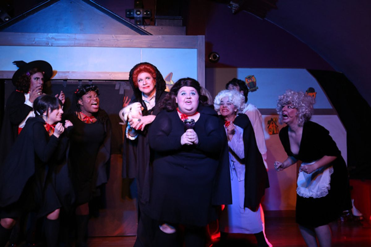 Brenna L. Watkins (with back, l to r) David Cerda, Alexa Castelvecchi, Robert Williams, Ed Jones, Katy Campbell, Max McKune and Marissa Williams at 