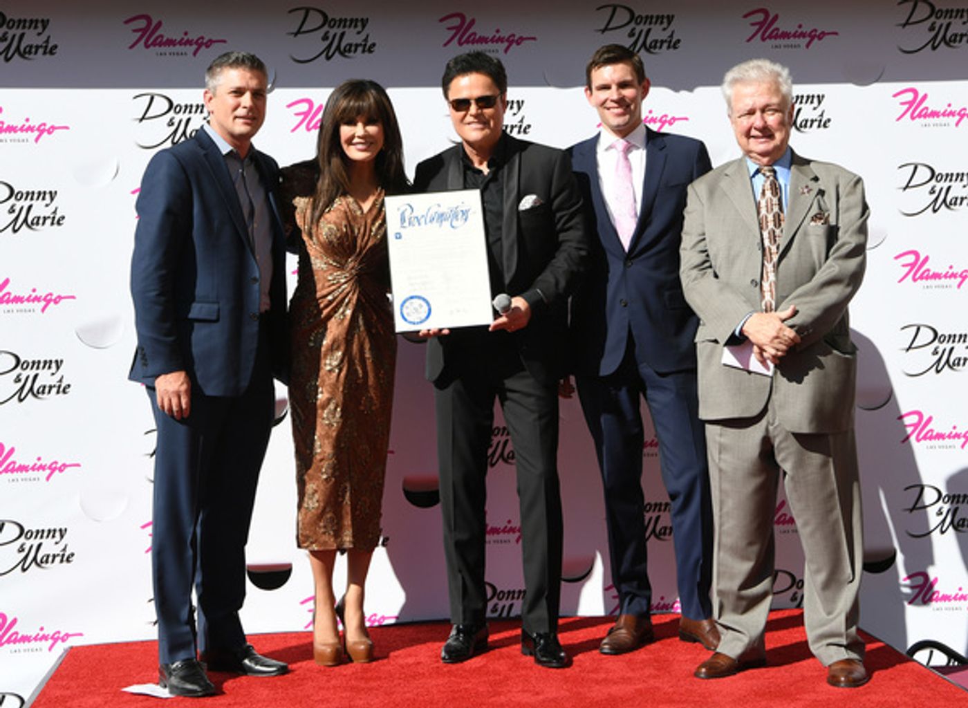 Photo Flash: Donny & Marie Osmond Honored by Las Vegas Walk of Stars at Flamingo Las Vegas  Image
