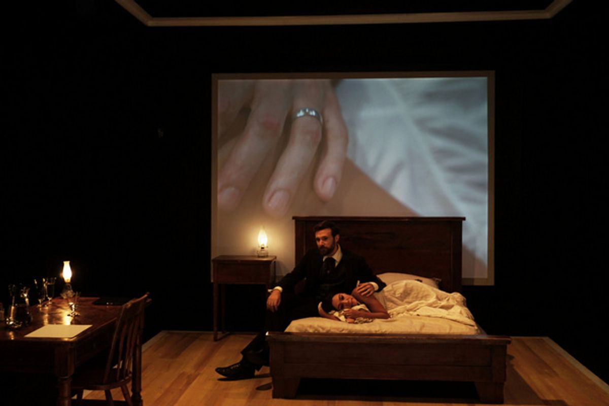 Sam Morales andJacob Fishel in The Yellow Wallpaper. Photo by Vincent Gunn. at 