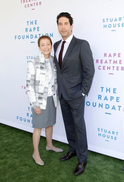 Gail Abarbanel and David Schwimmer  Photo