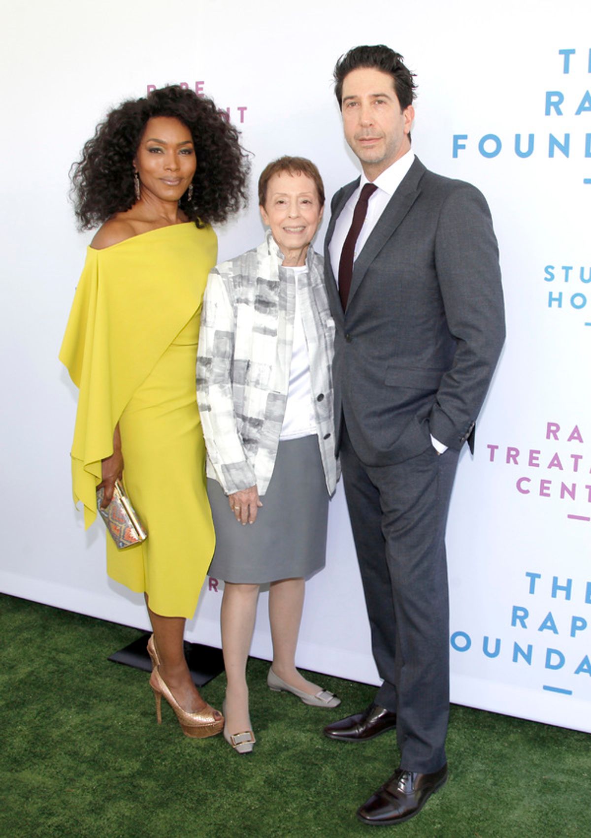 Angela Bassett, Gail Abarbanel and David Schwimmer  at 