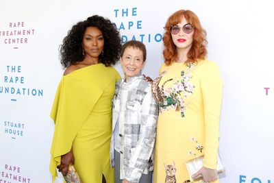 Angela Bassett, Gail Abarbanel and Christina Hendricks Photo