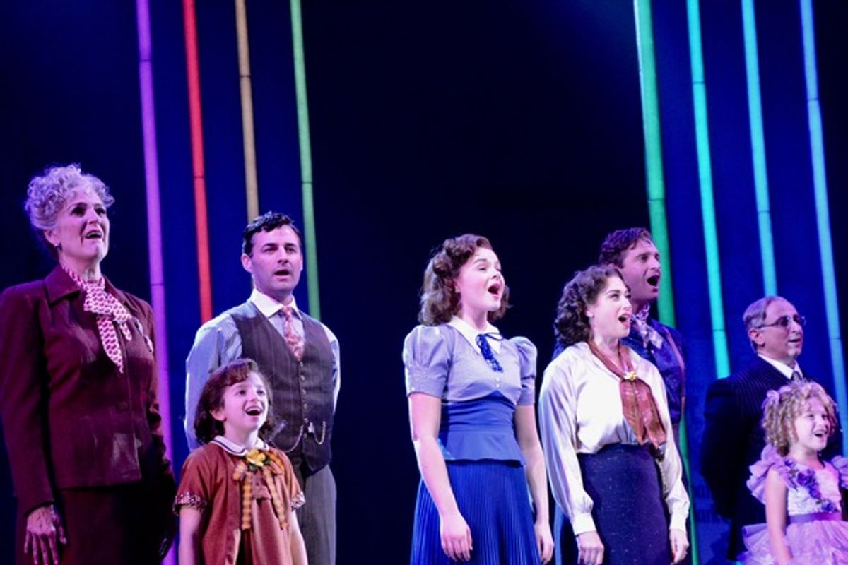 Karen Mason, Sophie Knapp, Max Von essen, Ruby Rakos, Lesli Margherita, Colin Hanlon, Violet Tinnirello and Stephen DeRosa at 
