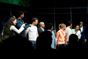 Robert O'Hara, Jeremy O. Harris, and the cast of SLAVE PLAY Photo