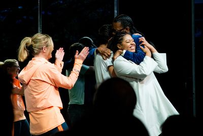Robert O'Hara, Jeremy O. Harris, and the cast of SLAVE PLAY Photo