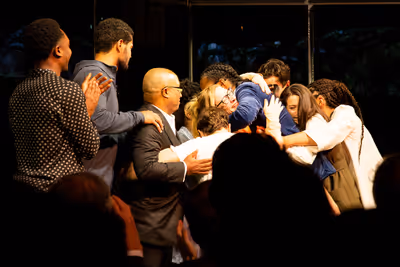Robert O'Hara, Jeremy O. Harris, and the cast of SLAVE PLAY Photo