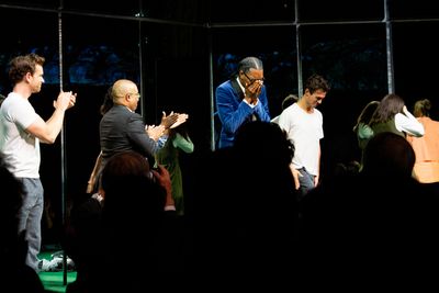 Robert O'Hara, Jeremy O. Harris, and the cast of SLAVE PLAY Photo