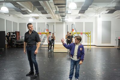 Trey Murphy, Jeff Brooks, and the Cast of A Bronx Tale Photo