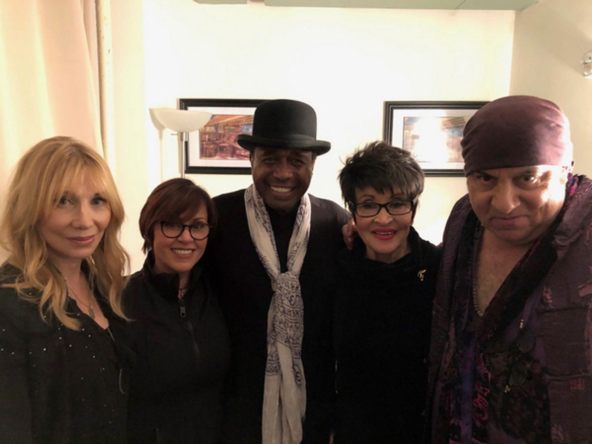 Chita Rivera with Lisa Mordente, Stevie Van Zandt, Maureen Van Zandt, and Ben Vereen at 
