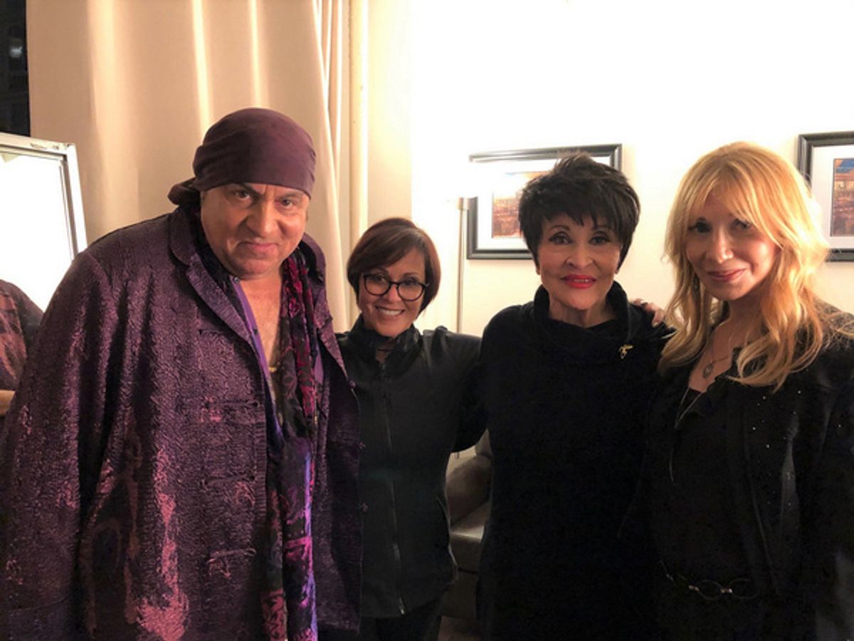 Chita Rivera with Lisa Mordente, Stevie Van Zandt, and Maureen Van Zandt at 