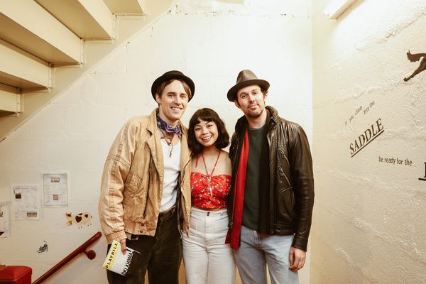 Reeve Carney, Eva Noblezada, James Davis Photo