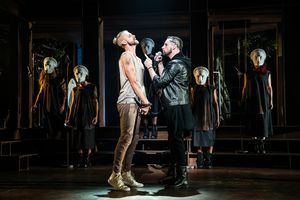 Aaron LaVigne, Tommy Sherlock and the company of the North American Tour of JESUS CHR Photo