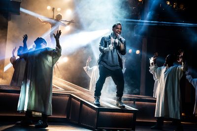 James Delisco Beeks and the company of the North American Tour of JESUS CHRIST SUPERS Photo
