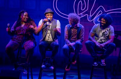 Aneesa Folds, Wayne Brady, Arthur Lewis, and Daveed Diggs  Photo