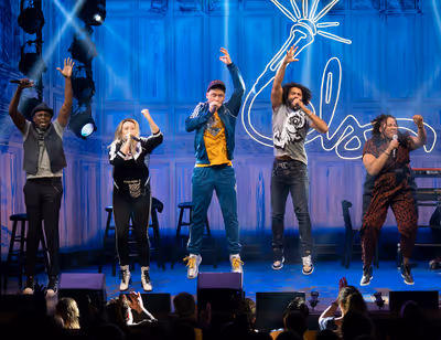 Wayne Brady, Kaila Mullady, Chris Sullivan, Daveed Diggs, and Aneesa Folds Photo
