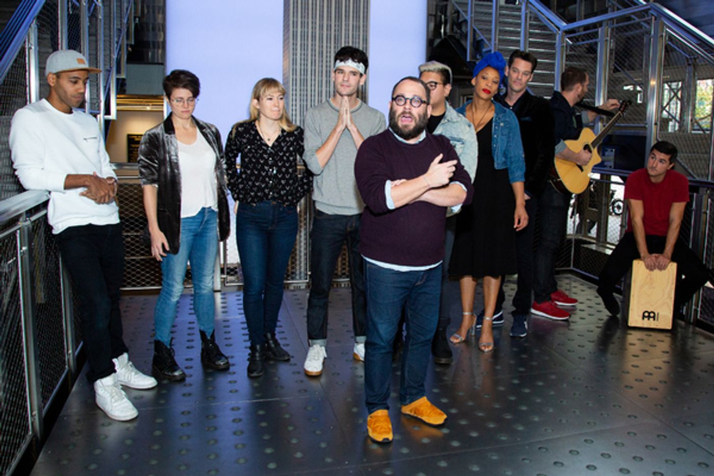 Photo Coverage: THE LIGHTNING THIEF Company Poses Atop the Empire State Building! Photo Coverage: THE LIGHTNING THIEF Company Poses Atop the Empire State Building! Image