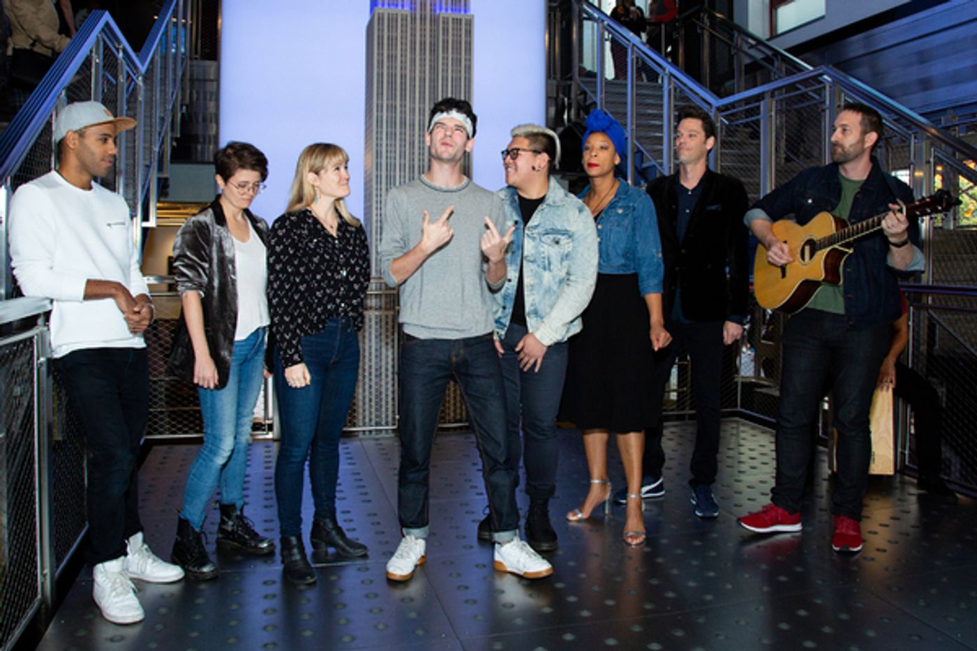 Photo Coverage: THE LIGHTNING THIEF Company Poses Atop the Empire State Building! Photo Coverage: THE LIGHTNING THIEF Company Poses Atop the Empire State Building! Image