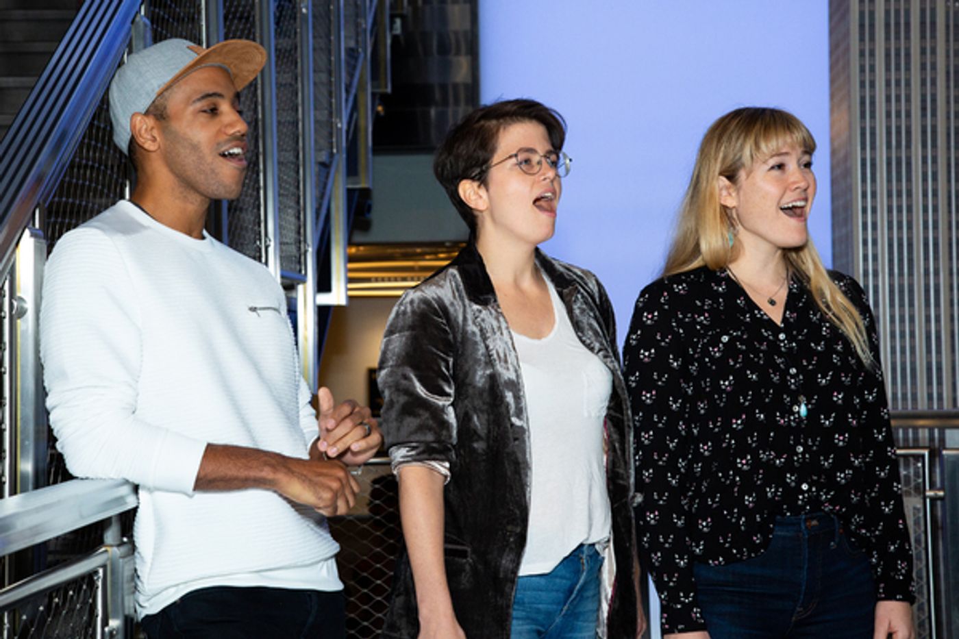 Photo Coverage: THE LIGHTNING THIEF Company Poses Atop the Empire State Building! Photo Coverage: THE LIGHTNING THIEF Company Poses Atop the Empire State Building! Image