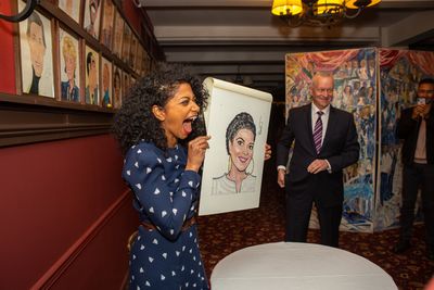Rebecca Naomi Jones Receives Sardi's Portrait Photo