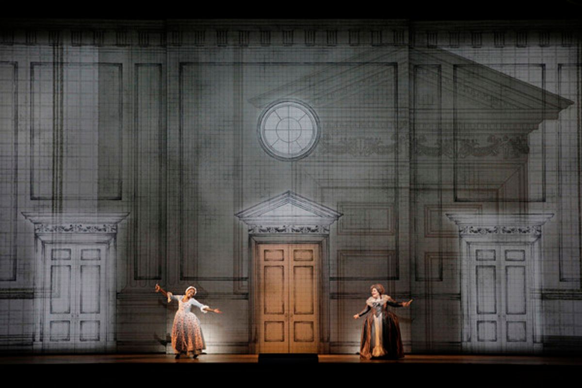 Jeanine De Bique as Susanna and Catherine Cook as Marcellina at 