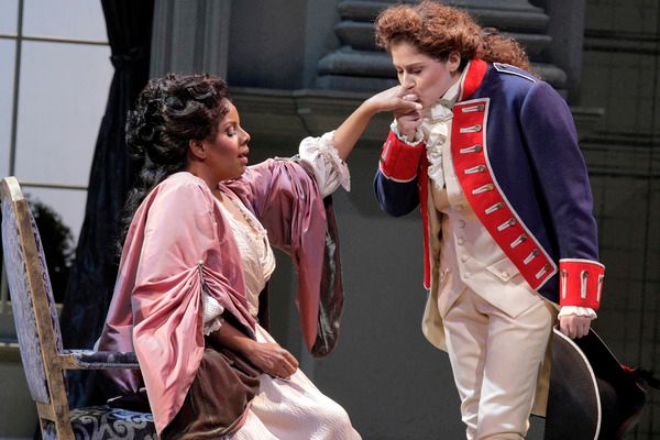 Nicole Heaston as the Countess and Serena Malfi as Cherubino Photo