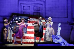 Serena Malfi as Cherubino, Michael Sumuel as Figaro, and Jeanine De Bique as Susanna Photo