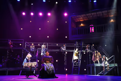 Liz Mikel and cast Photo