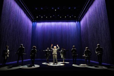 David Byrne and company Photo