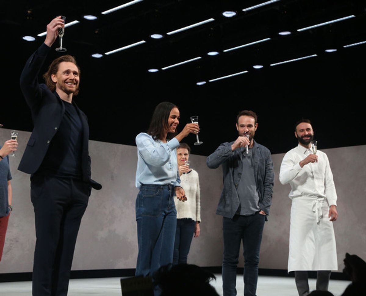 Tom Hiddleston, Zawe Ashton, Charlie Cox and Eddie Arnold  at 