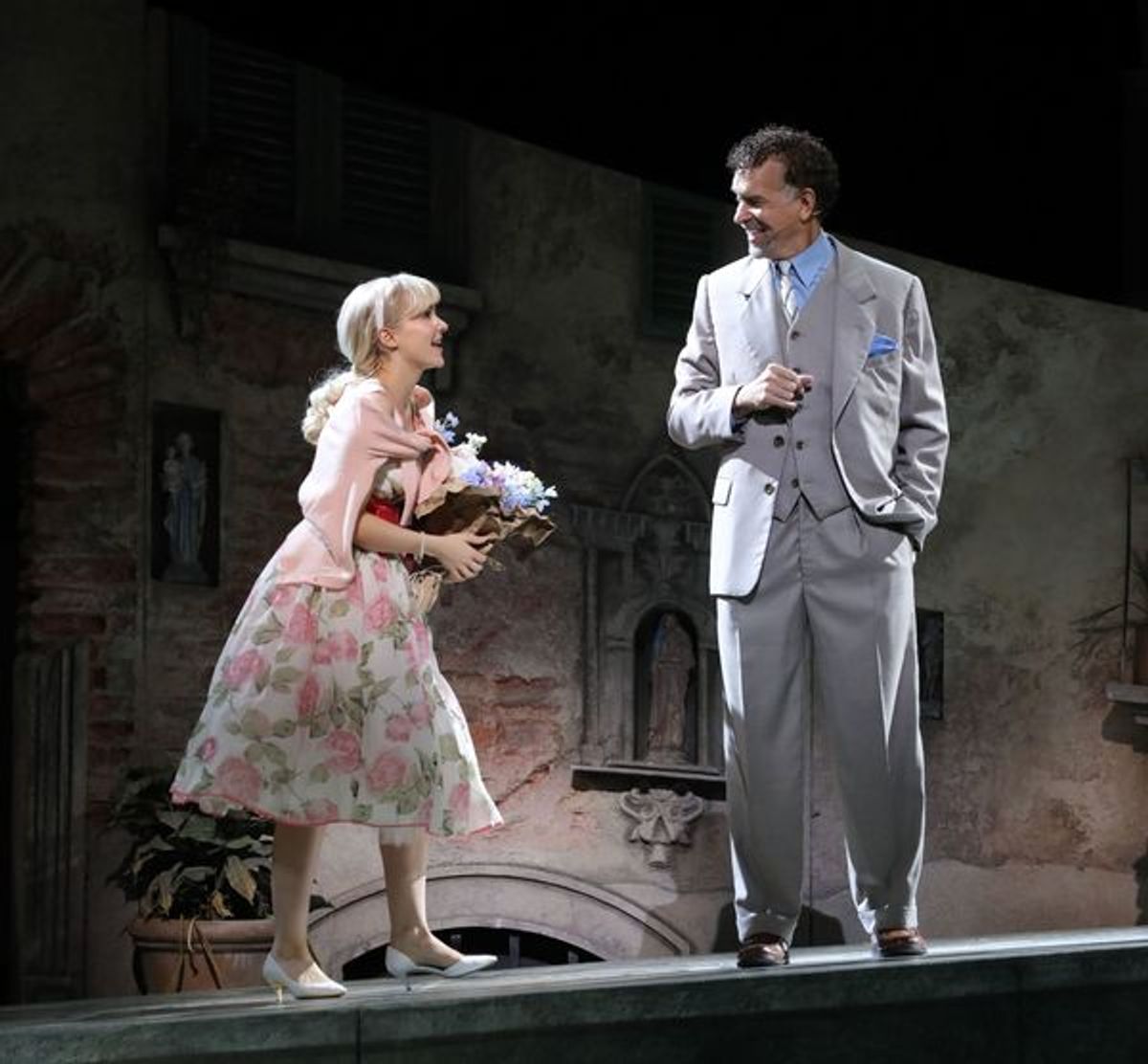 Dove Cameron and Brian Stokes Mitchell at 