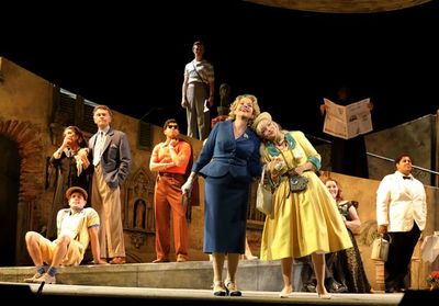 Renee Fleming, Dove Cameron and cast Photo