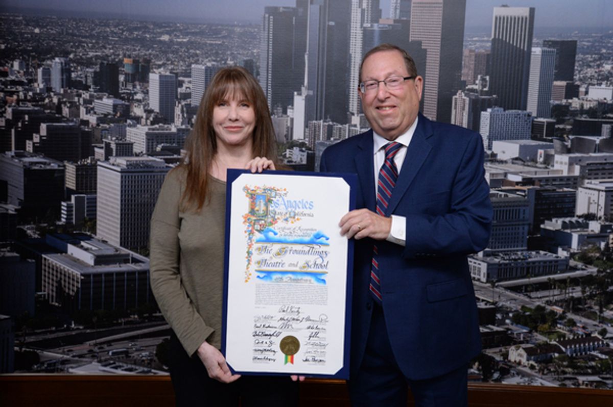 Laraine Newman, Paul Koretz at 