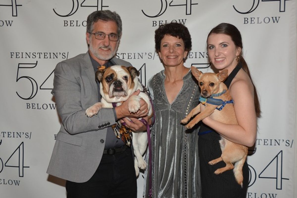 Bill Berloni, Dorothy Berloni and Jenna Berloni with Myrtle at 