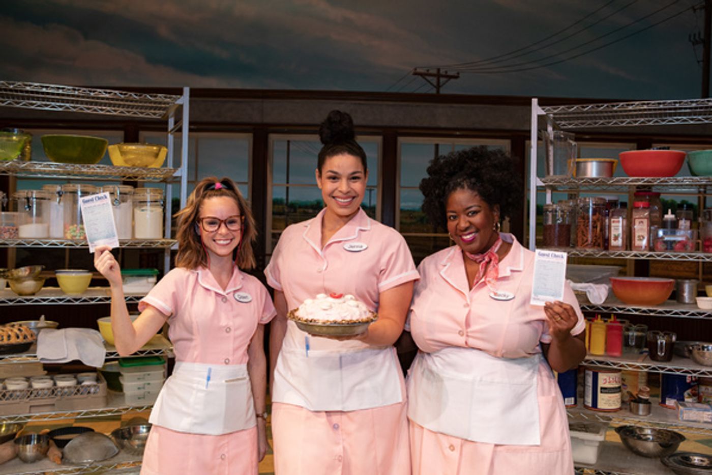 Photo Coverage: WAITRESS Leading Ladies Look Pretty in Pink for Breast Cancer Awareness Month  Image