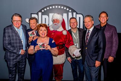 Joel Lindsey, Jim Caruso, Klea Blackhurst, Santa Claus, Wayne Haun, Billy Stritch, Er Photo